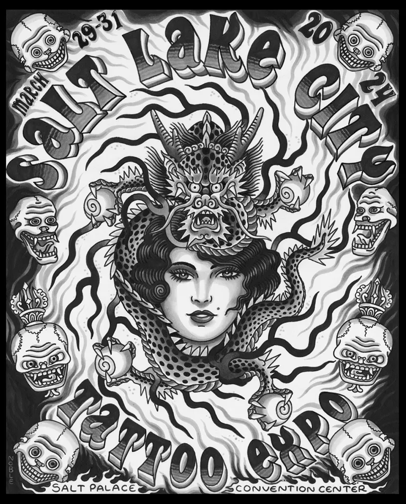 Salt Lake City Tattoo Expo Poster